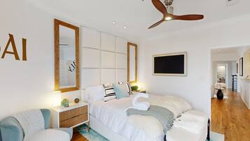 2 chambres, bureau, fer et planche à repasser, accès Internet