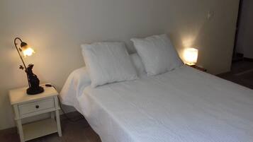 2 slaapkamers, een strijkplank/strijkijzer, internet