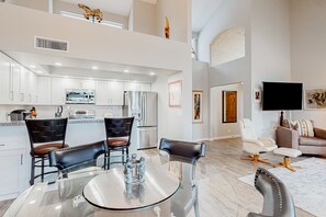 Interior - Lake view desert stay with pool, patio, grill, & smart TVs - snowbird-friendly (Gilbert)