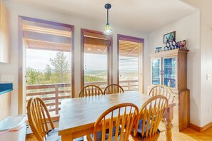 Dining - Secluded mountain-view home with expansive deck, hot tub, deck, & grill (Florissant)