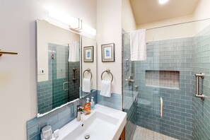 Hair dryer, towels