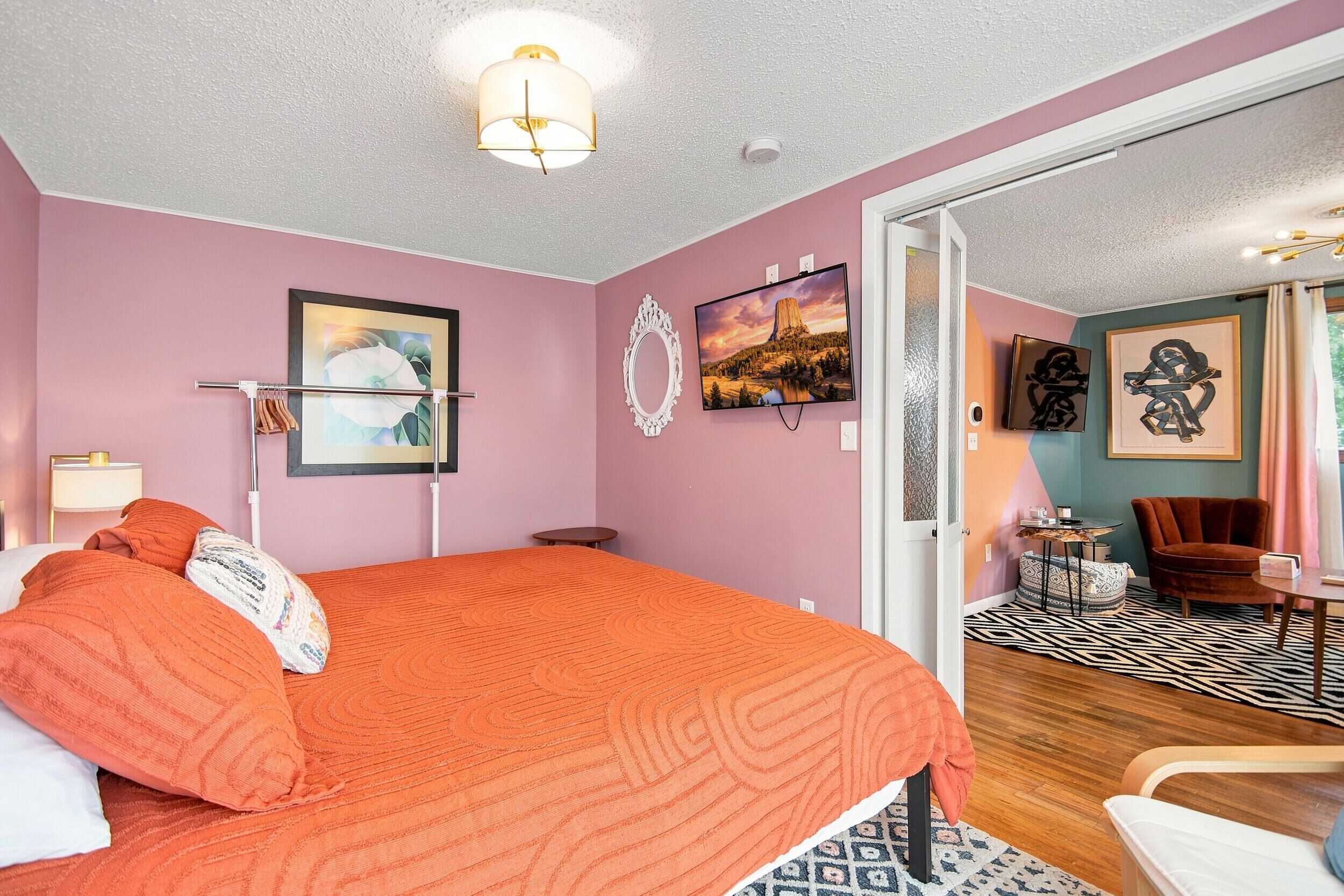 2 chambres, bureau, lit parapluie, Wi-Fi gratuit