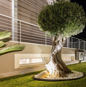 Vista frontal de la propiedad