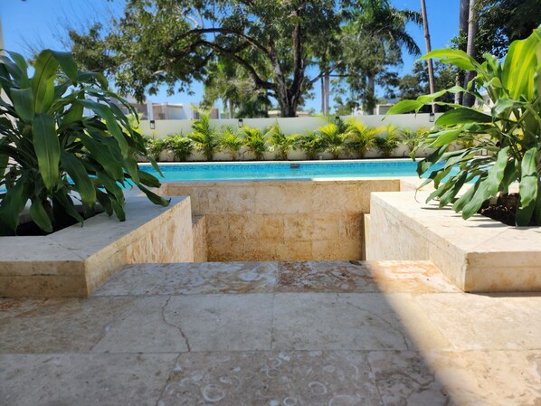 Pool - Luxurious 4-bedroom Villa with pool, BBQ, Billiards, yoga room/massage table (Puerto Plata)