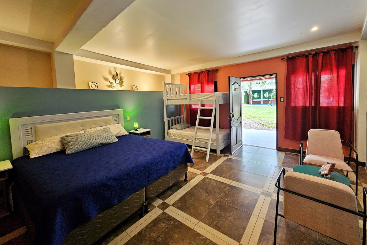 1 bedroom, premium bedding, down comforters, individually decorated