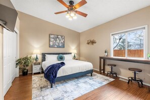 3 bedrooms, iron/ironing board, travel cot, WiFi
