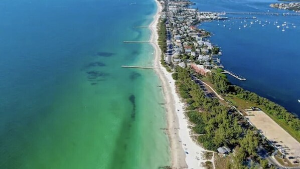 Sun-loungers, beach towels