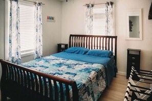 2 soverom, strykejern/-brett, wi-fi (inkludert) og sengetøy