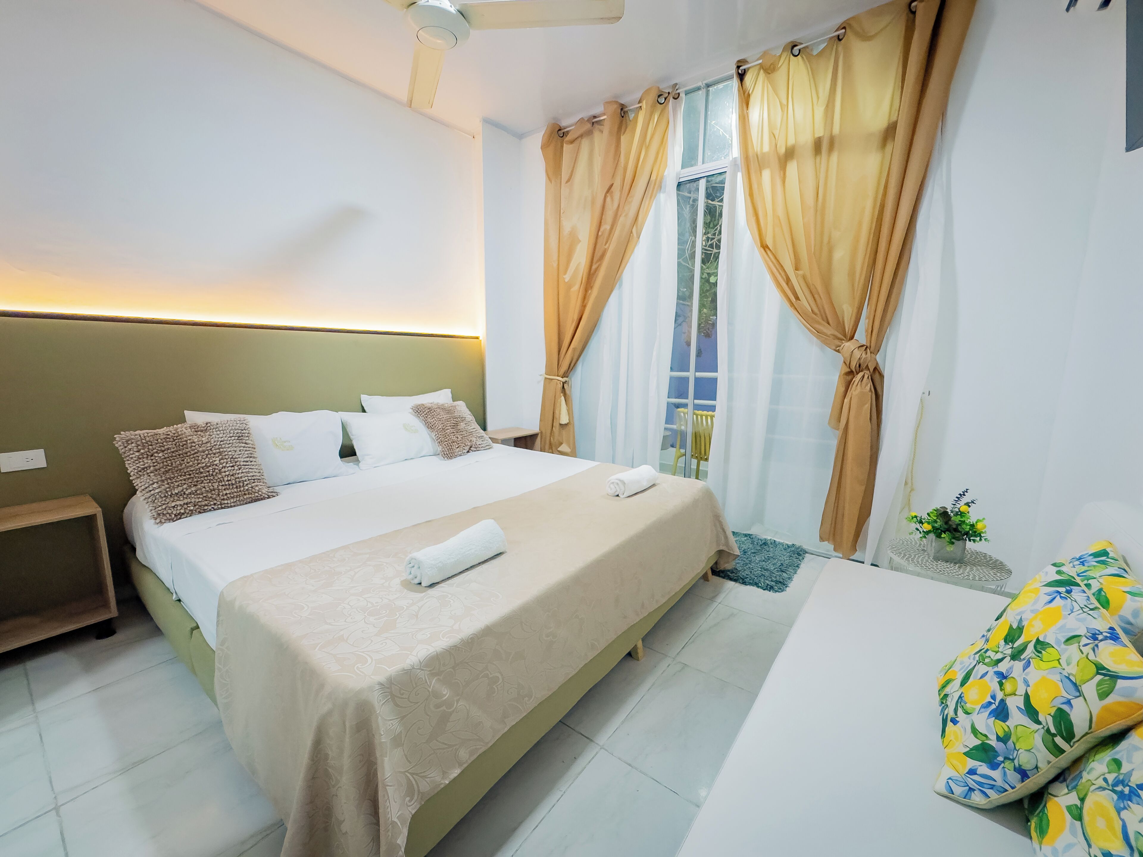 Honeymoon Double Room | Down comforters, individually decorated, individually furnished