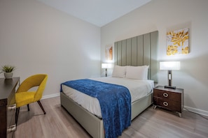 4 bedrooms, iron/ironing board, travel cot, WiFi