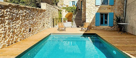 A heated pool