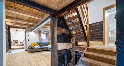 Appartement 'Bergchalet Lanthalerhof' avec vue sur les montagnes, jardin privé et Wi-Fi