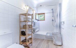 Shower, hair dryer