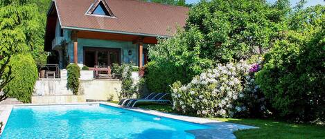 A heated pool