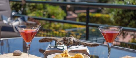 屋外ダイニングエリア