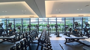 Fitness facility - NEW | 3BR Burj NYE Fireworks View | Pool (Dubai)