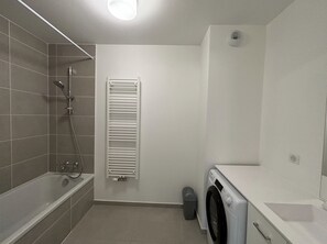 Hair dryer, towels