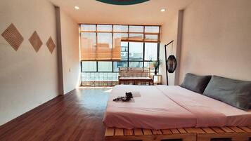 Elite Double Room | Premium bedding, desk, laptop workspace, blackout drapes