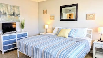 1 室のベッドルーム、デスク、アイロン / アイロン台、旅行用ベビーベッド