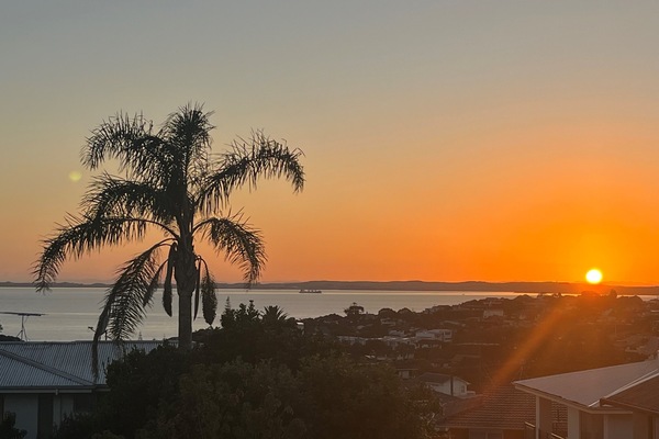 Vista a la playa o el mar