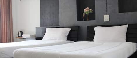 Deluxe-Zweibettzimmer, Veranda, Gartenblick