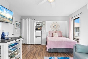 In-room safe, desk, iron/ironing board, travel crib