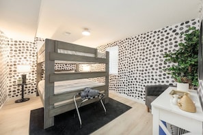 Desk, iron/ironing board, travel crib, WiFi