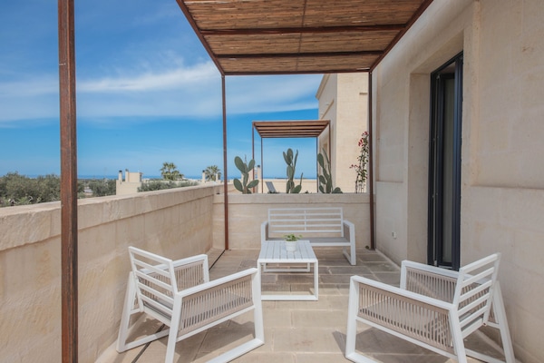 Superior Room, Terrace, Sea View | Terrace/patio