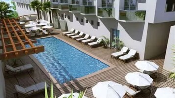 Seasonal outdoor pool