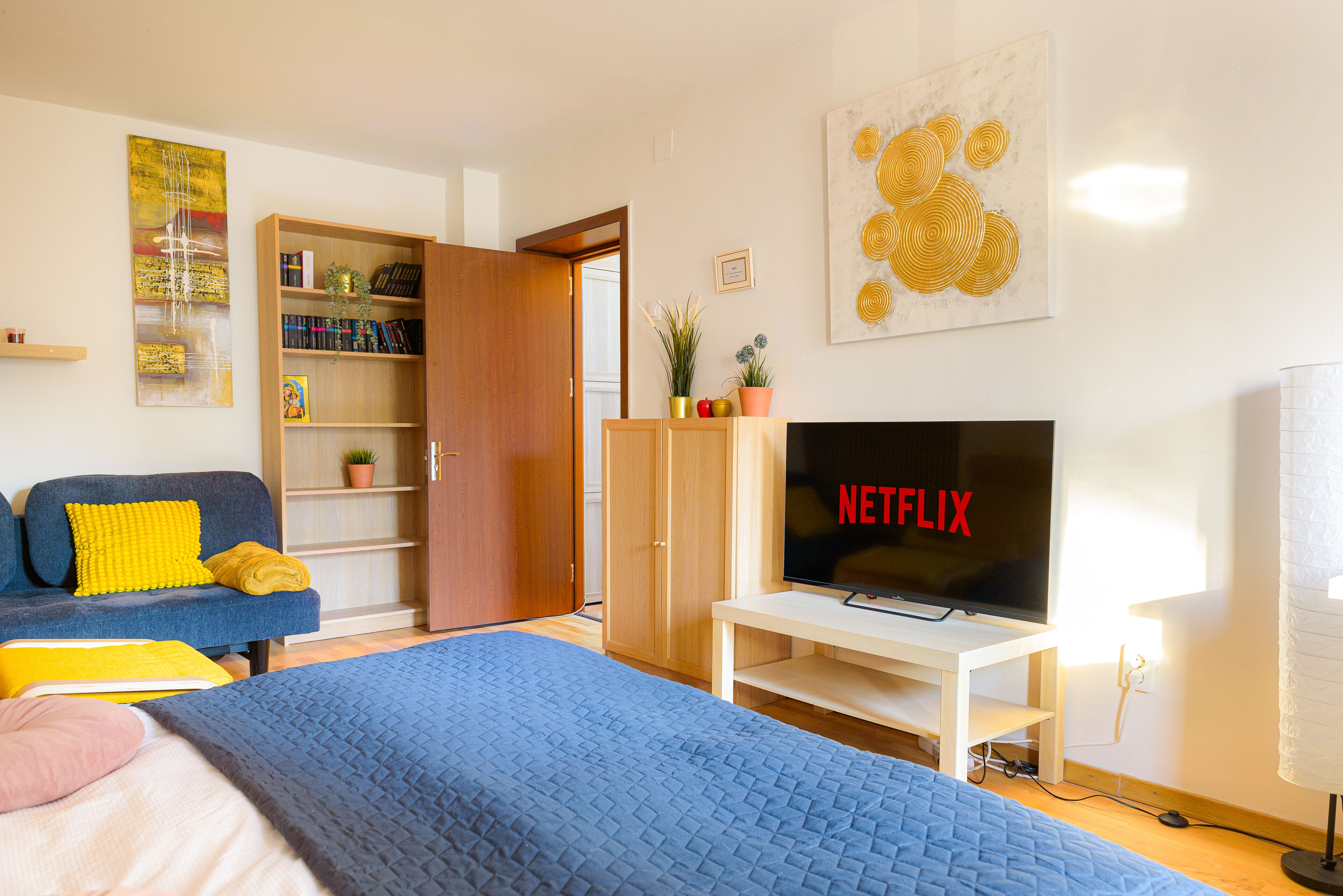 1 soverom, strykejern/-brett, wi-fi og sengetøy