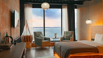 Panoramic Studio, 1 Double Bed, Sea View, Overwater | 1 bedroom, premium bedding, minibar, in-room safe