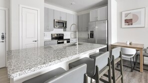 Fridge, microwave, oven, stovetop - Landing | Incredible 1BD, Courtyard, Gym (Houston)