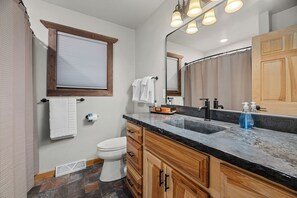 Hair dryer, towels