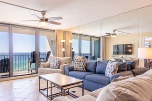 TV, DVD player - 3 BR Edgewater Tower 2, 11th Floor Condo. Directly on the Water! (Panama City Beach)