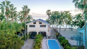 Piscine extérieure, piscine chauffée