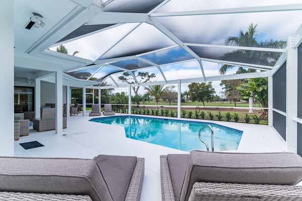 A heated pool - Luxury Golf-View Oasis with Heated Pool & Quiet Marco Island Location (Marco Island)