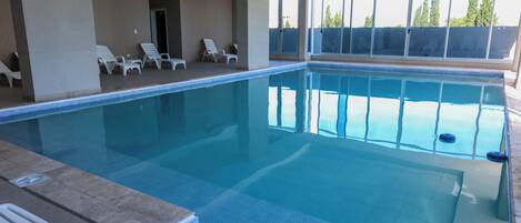Indoor pool, outdoor pool