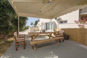 Apartment, 3 Bedrooms, Smoking, Patio | Terrace/patio - Tumeremos Holiday Apartment 3BR Private BBQ Garden (Zakynthos)