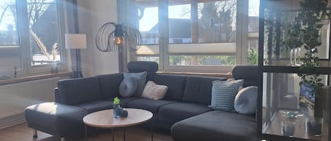 Smart-TV, Kamin, Bücher