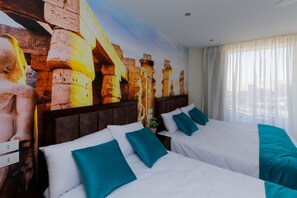 Comfort Room, Multiple Beds, Private Bathroom, Valley View | Desk, soundproofing, iron/ironing board, free WiFi - Diamonds Pyramids View INN  (Giza)
