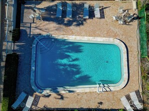 A heated pool