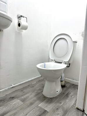 Toalhas de banho, papel higiênico