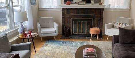 TV connectée, cheminée