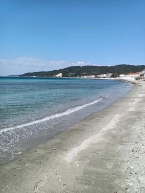 Am Strand, Liegestühle, Strandtücher
