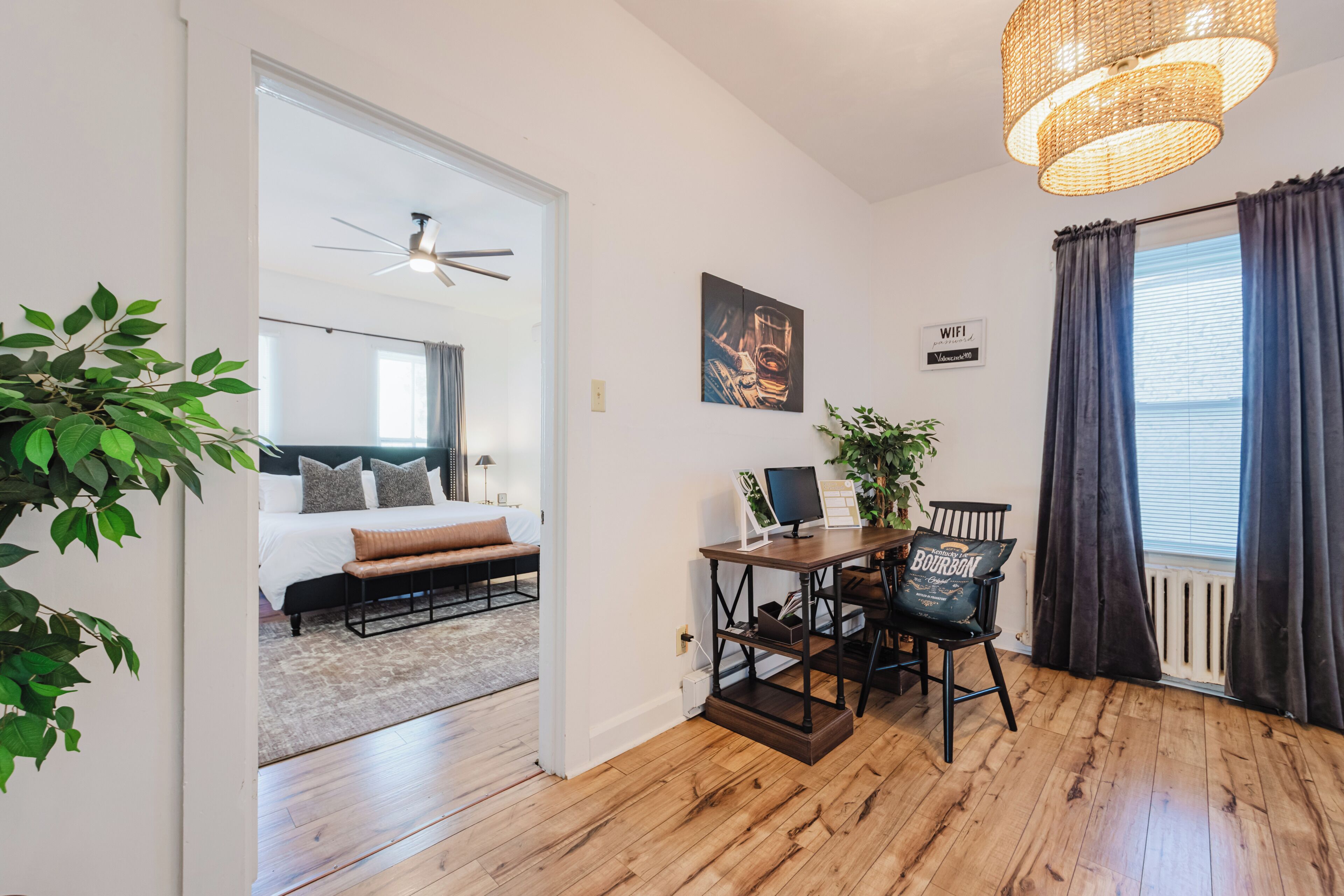2 bedrooms, desk, iron/ironing board, free WiFi