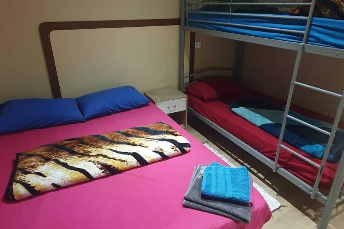 经典四人房 | 办公桌、免费 WiFi、床单