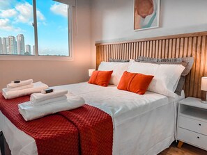 1 bedroom, iron/ironing board, WiFi, bed sheets - RStar- Moderno Apê 1Dorm na Chac. Sto Antônio, 5min da Estação João Dias, Vibra (Jardim Caravelas São Paulo)