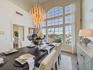 Dining - Waterfront, Pool, Sauna, Boat, Luxury living, low price! 30 Night Min. (Gilbert)