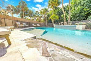 A heated pool