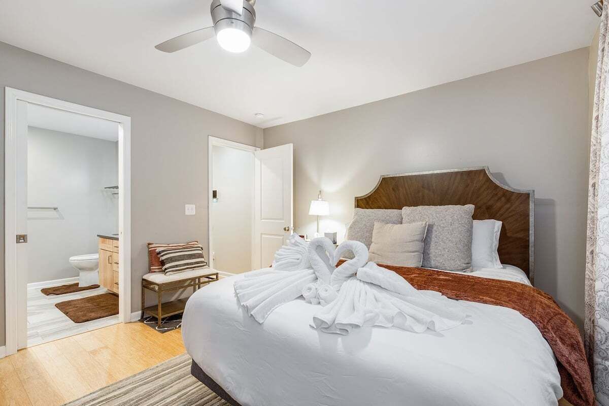 2 Schlafzimmer, Bügeleisen/Bügelbrett, kostenloses WLAN, Bettwäsche